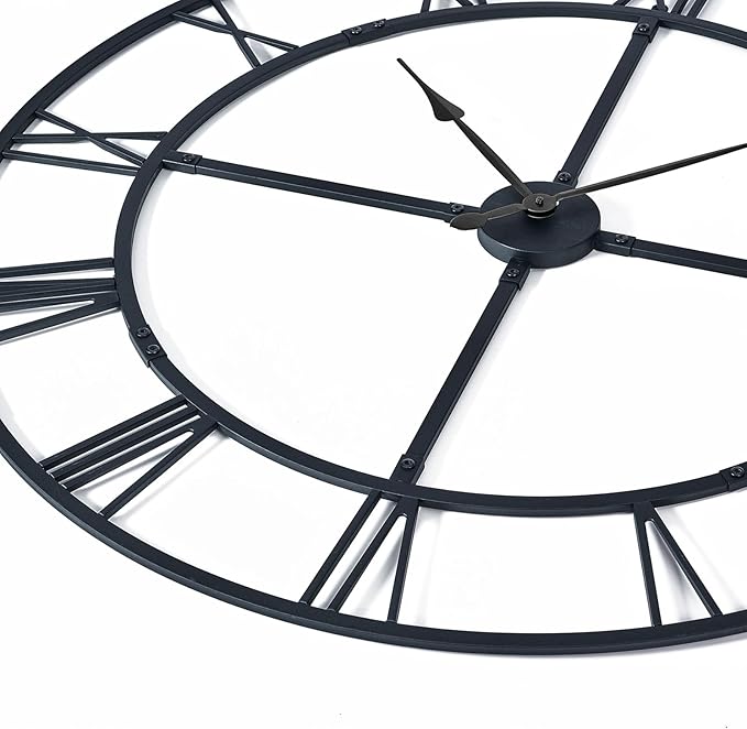 Ohweog Large Wall Clock for Living Room Decor – 32 Inch Silent Non-Ticking - Image 4