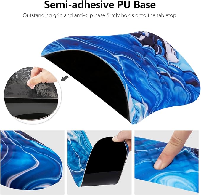 Mouse Pad Wrist Support, Laokiiy 2 in1 Keyboard Wrist Rest+ Ergonomic Mouse Pad - Image 4