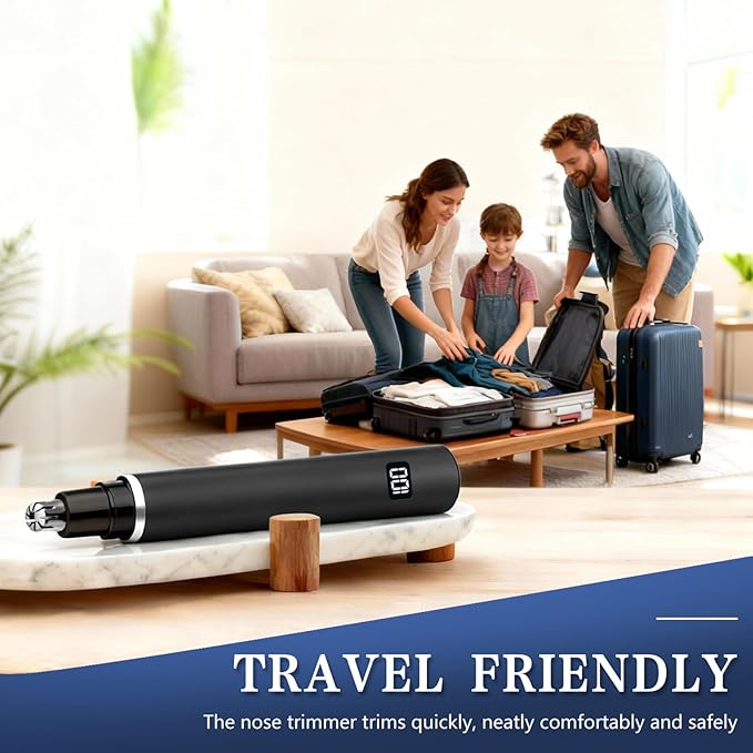 VNTGSHAVER Nose Hair Trimmer, Rechargeable Cordless Painless Ear Eyebrow - Image 6