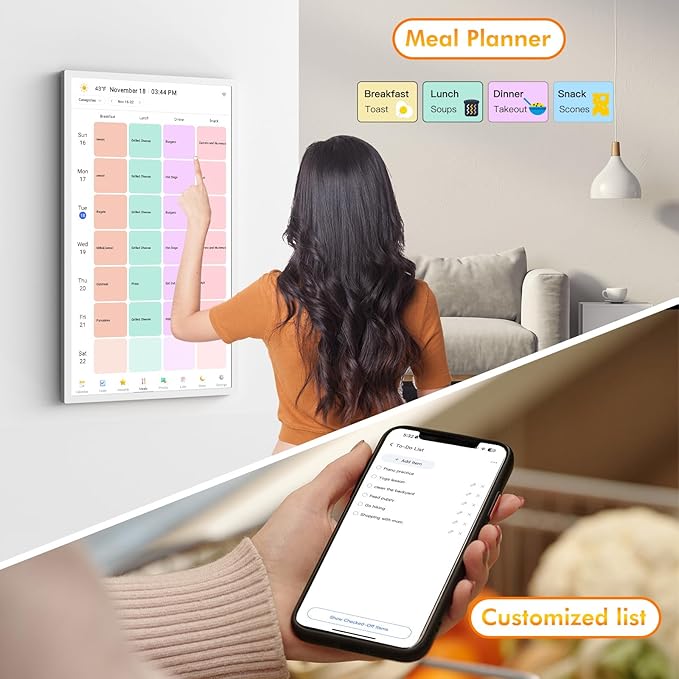 24" Digital Calendar Picture-Frame for-Wall-Planner - Image 2