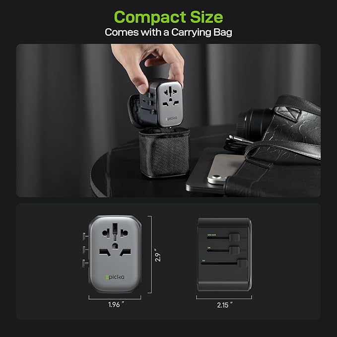 EPICKA Pulse 45W European Travel Plug Adapter, Universal Power Adapter - Image 7
