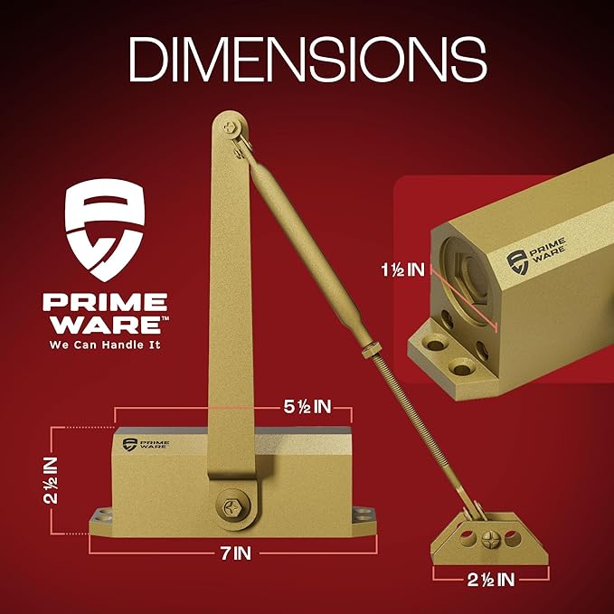 PrimeWare DC-300 Automatic Adjustable Door Closers - Image 7