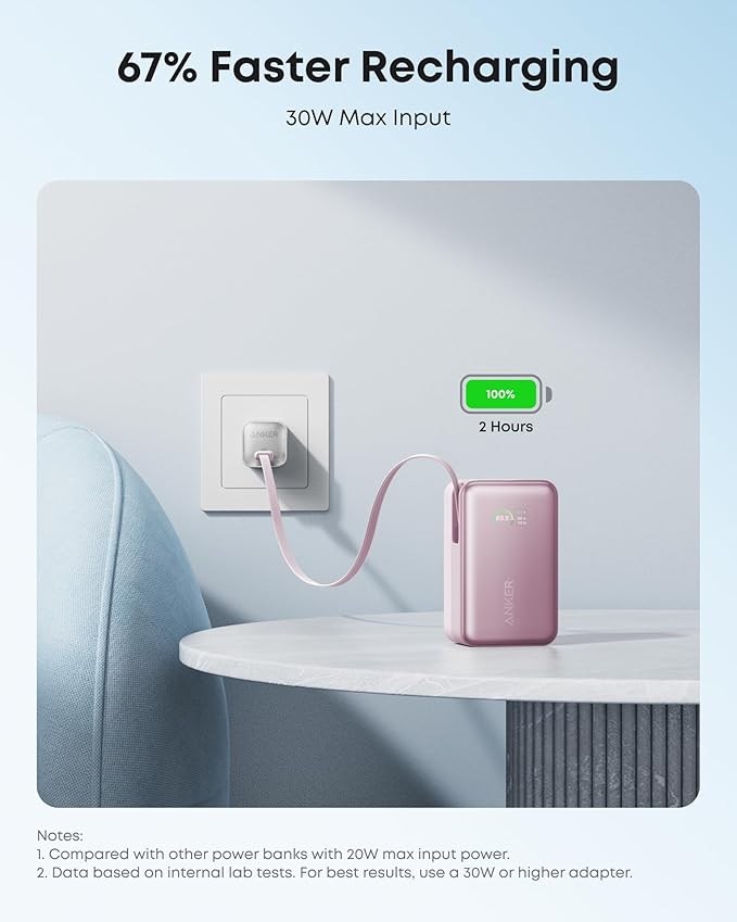 Anker Nano Portable Charger, 000mAh 45W Max Compact Power Bank, Travel - Image 7