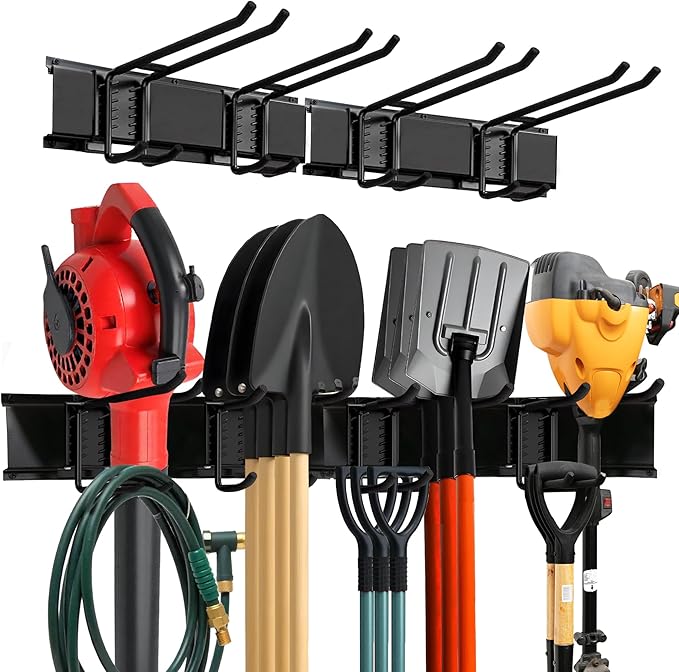 TIDYME Garage Wall Organizer | 32" Heavy-Duty Tool Storage Rack | Adjustable by Tidyme