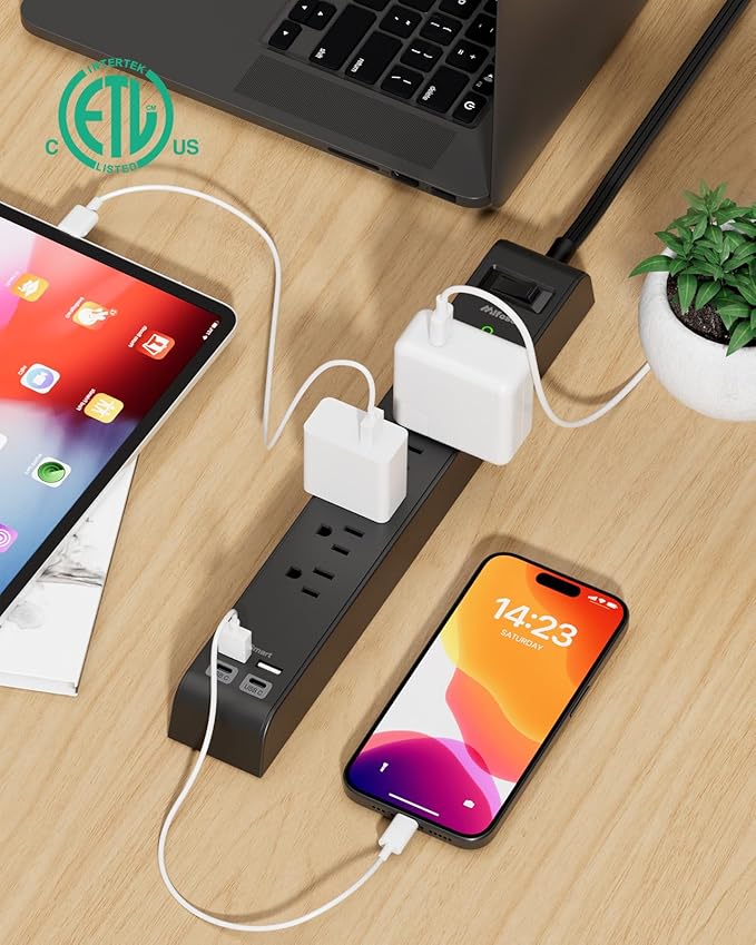 2 Pack Surge Protector Power Strip - Image 3