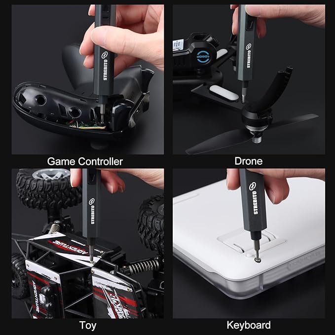 STREBITO 155 in 1 Mini Electric Screwdriver Set, Upgraded Small Electric - Image 7