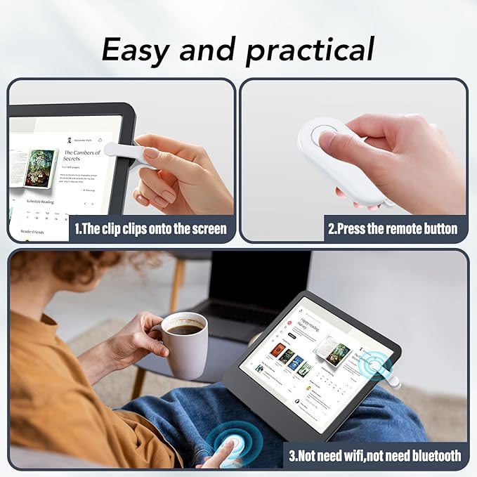 Remote Control Page Turner for Kindle Paperwhite Oasis Kobo eReaders, Kindle - Image 7