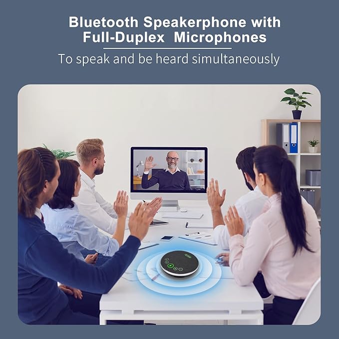 TONGVEO Bluetooth Speakerphone Conference Microphones, Wireless Conference - Image 2