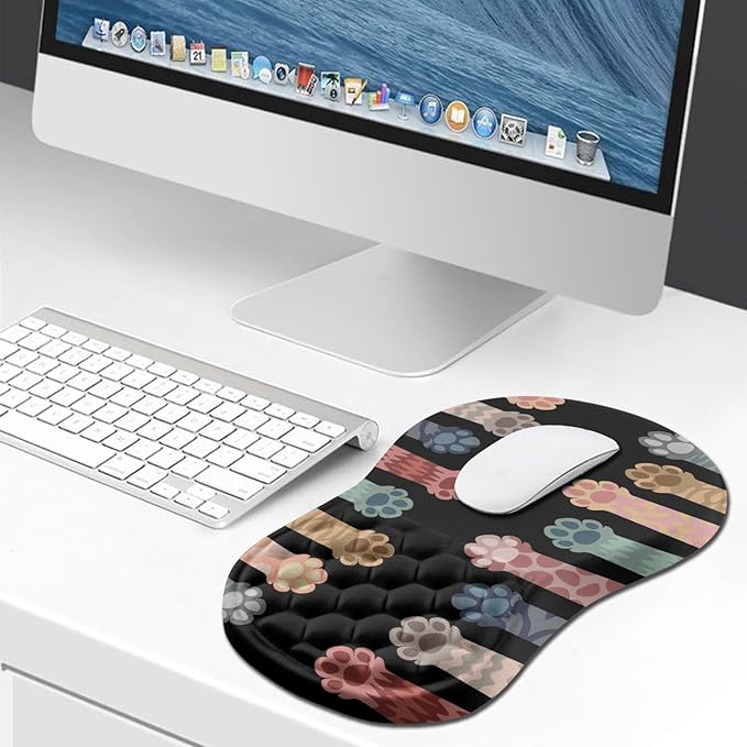 Hokafenle Ergonomic Mouse Pad Wrist Support, Wrist Rest Mousepad - Image 6