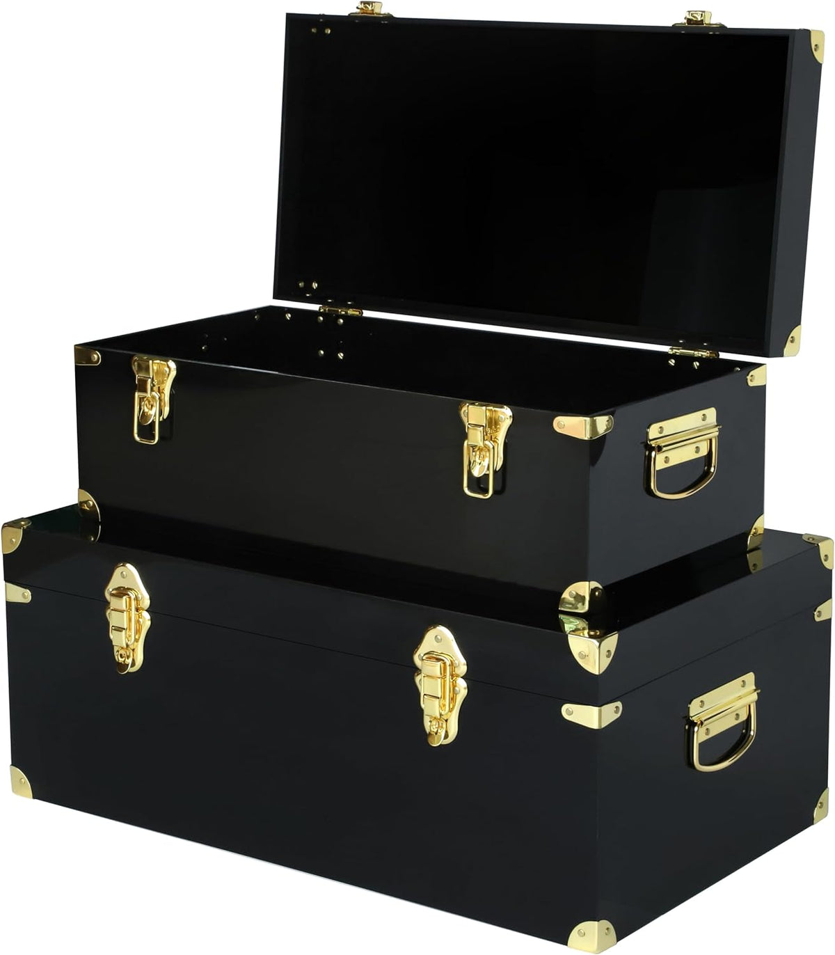 vixdonos acrylic storage chest decorative trunk set of, main product view