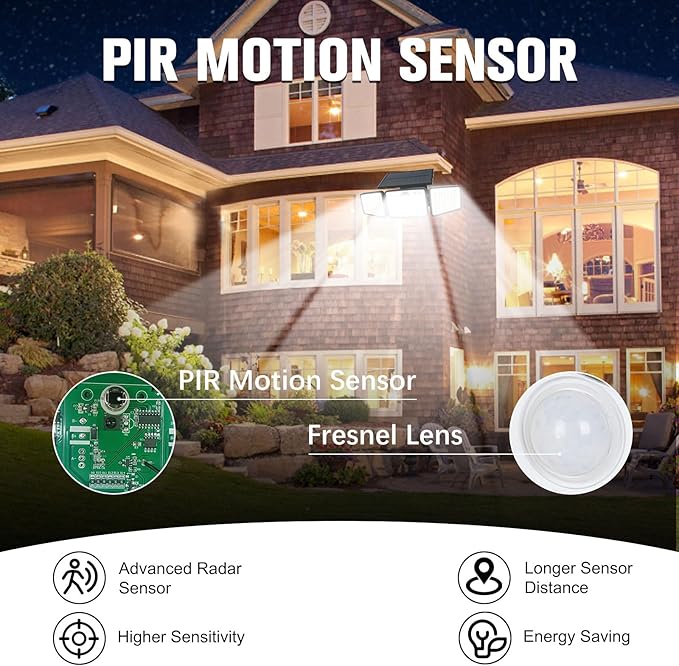 daphino 2500LM Solar Lights Outdoor - Image 9