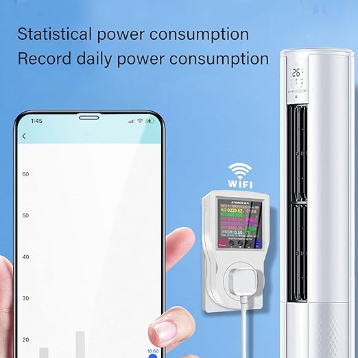 WiFi Smart Plug with Energy Monitoring Electricity Usage Monitor with LCD - Image 4