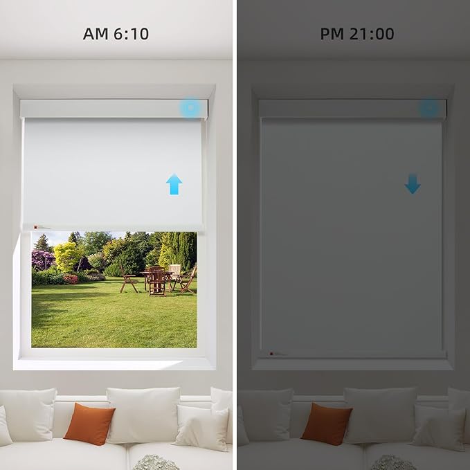ZSTARR Motorized Smart Blind for Window, Automatic Blackout Roller Shade - Image 3