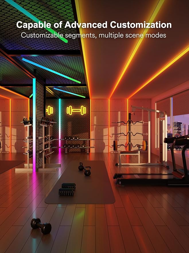 Smart LED Strip Lights with Covers 16.4ft, ‎RGB+WW+CW Strip Light Compatible - Image 9