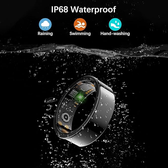 Smart Health Ring for Women Men, Fitness Tracker Ring - Image 6