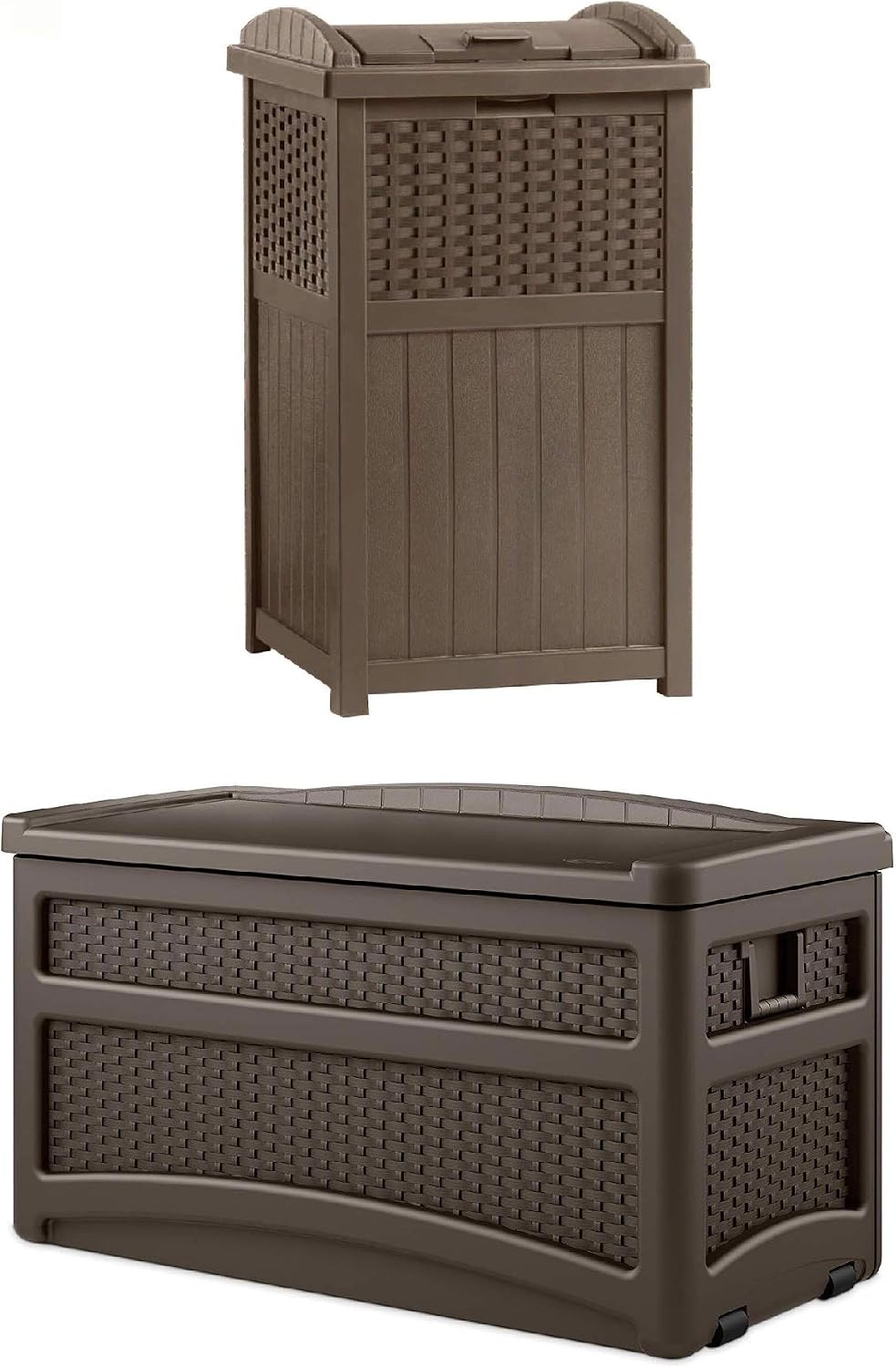 suncast durable 73 gallon plastic storage chest with, main product view
