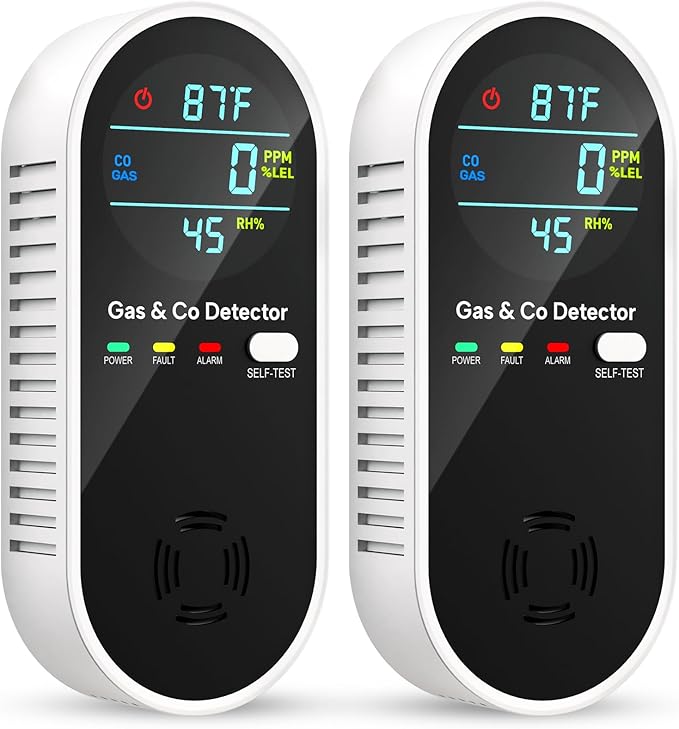 Carbon Monoxide Detectors and Natural Gas Detector, 4-in-1 Carbon Monoxide by VilfeLLC