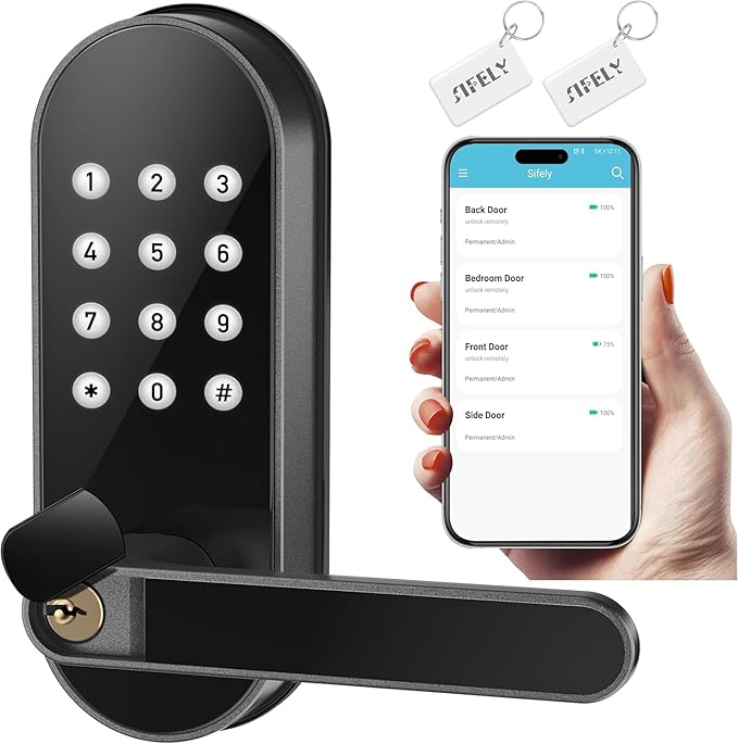 Keyless Entry Keypad Smart Door Lock by SifelySmartLocks