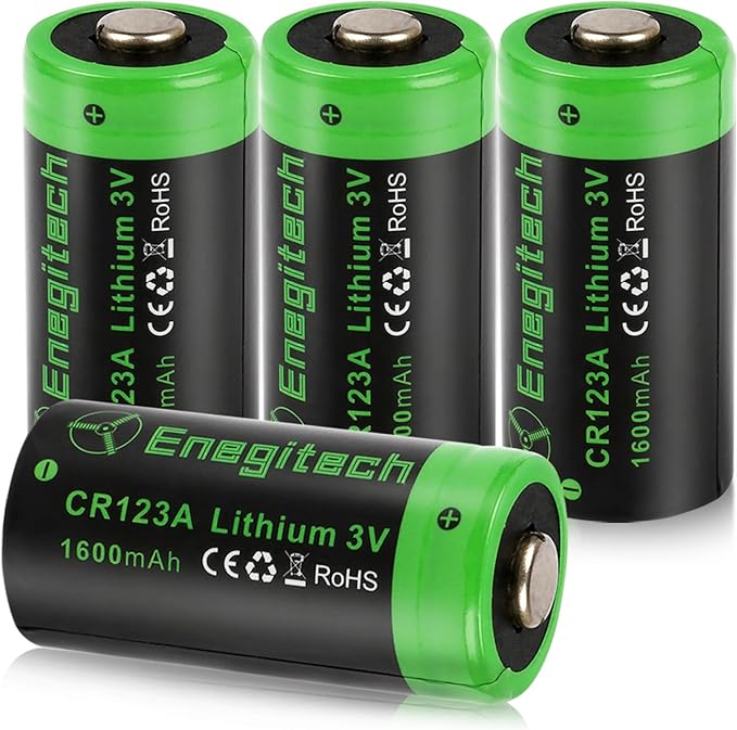 Enegitech CR123A 3V Lithium Battery, 123 3 Volt Lithium Battery, by Enegitech