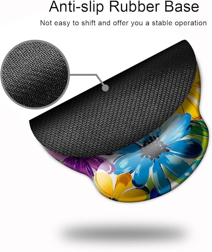 Ergonomic Mouse Pad with Wrist Support, Mouse Pad with Wrist Rest and Coaster - Image 5