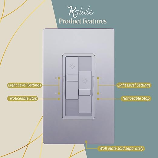 TOPGREENER Elite Series Kalide Dual Load Dimmer Light Switch, Double LED Dimmer - Image 4