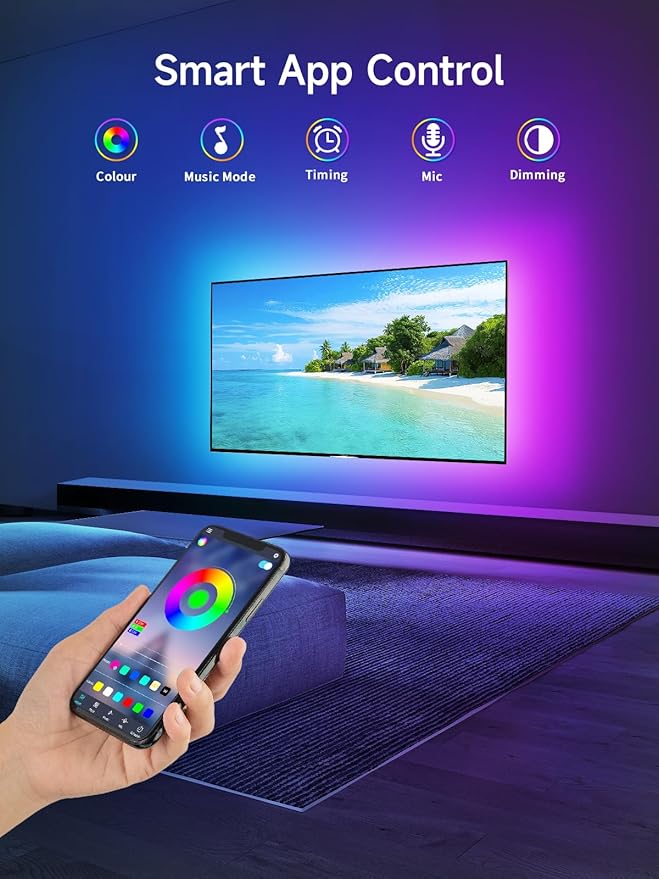 KANTUTOE TV LED Lights, 13.1ft LED Lights - Image 2
