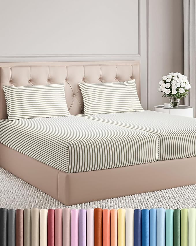 Split King Size 5 Piece Sheet Set by CGKUnlimited