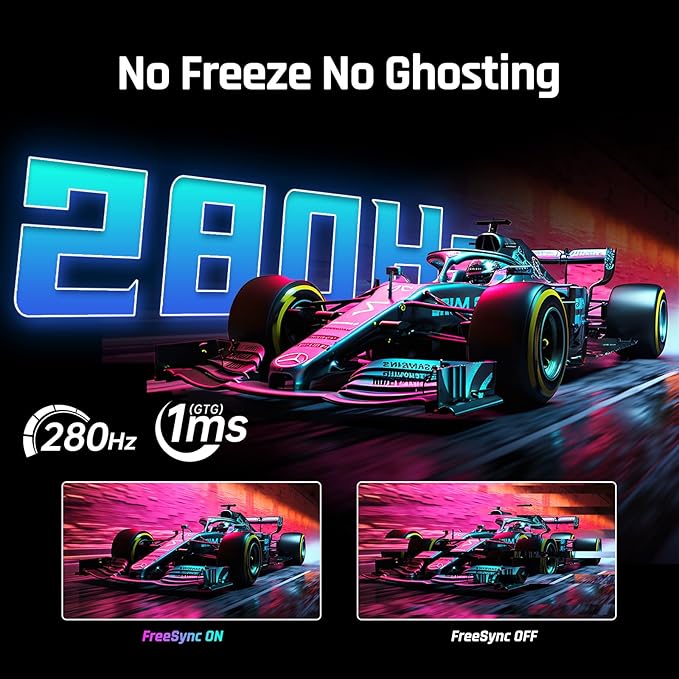 KTC 27'' 280Hz 240Hz Gaming Monitor 1ms GTG 350nits Fast VA 1080P Tilt 126% - Image 2