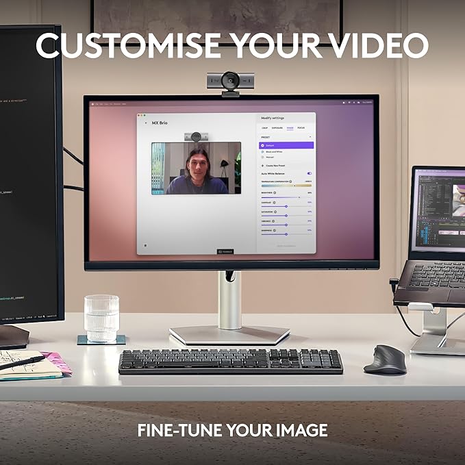 Logitech MX Brio Ultra HD 4K Collaboration, Streaming Webcam, 1080p at 60 FPS - Image 6