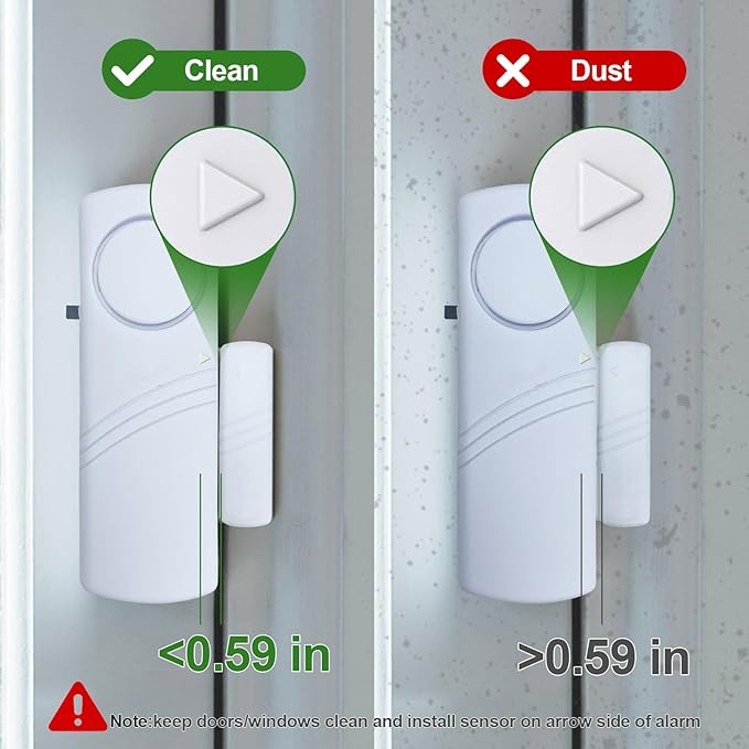 Door Window Alarm, 90dB Door Alarms Sensor - Image 7