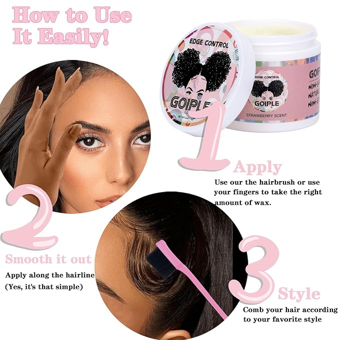 Strong Hold Non-Greasy Edge Control Gel and Wax Stick - Image 5