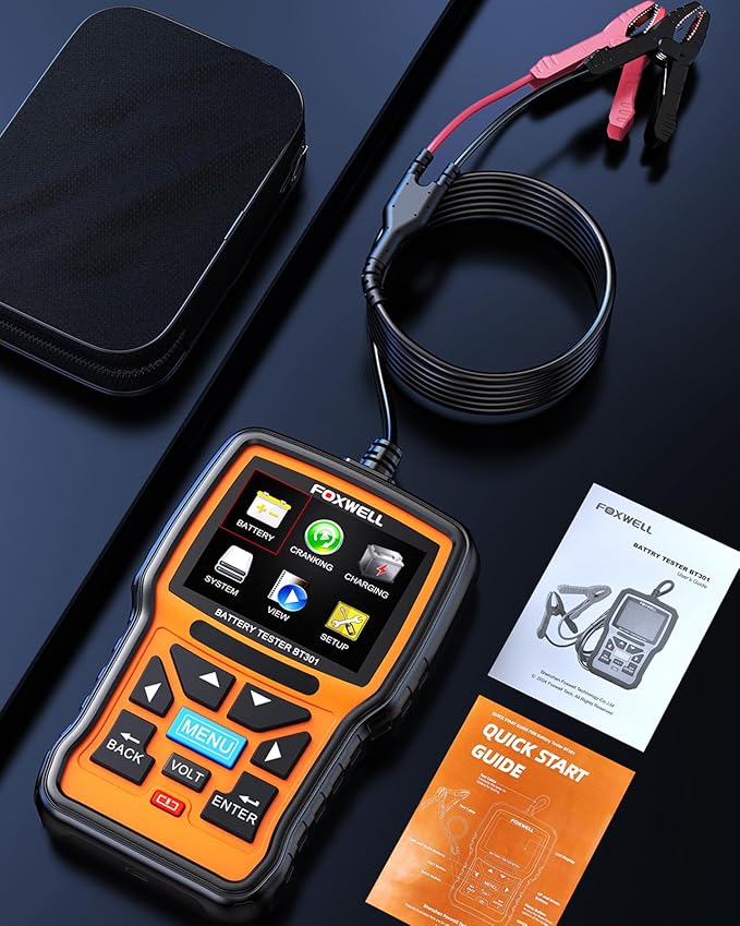 Car Battery Tester 12V FOXWELL BT301, Battery Load Tester 100-2000CCA - Image 9