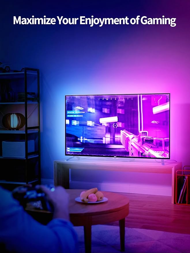 KANTUTOE LED Lights for TV, 23ft Backlights for 75-100in TV, RGB Backlight - Image 3