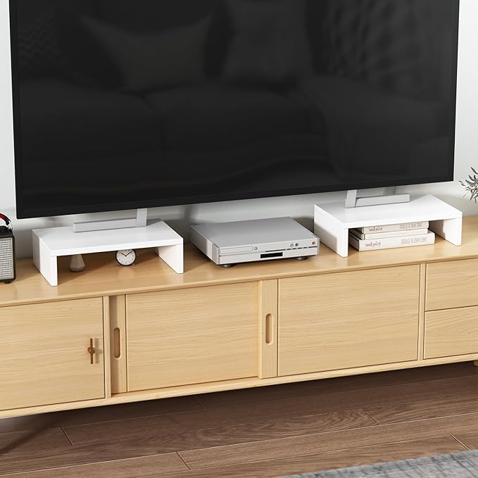 TEAMIX White Monitor Stand Riser - Image 7