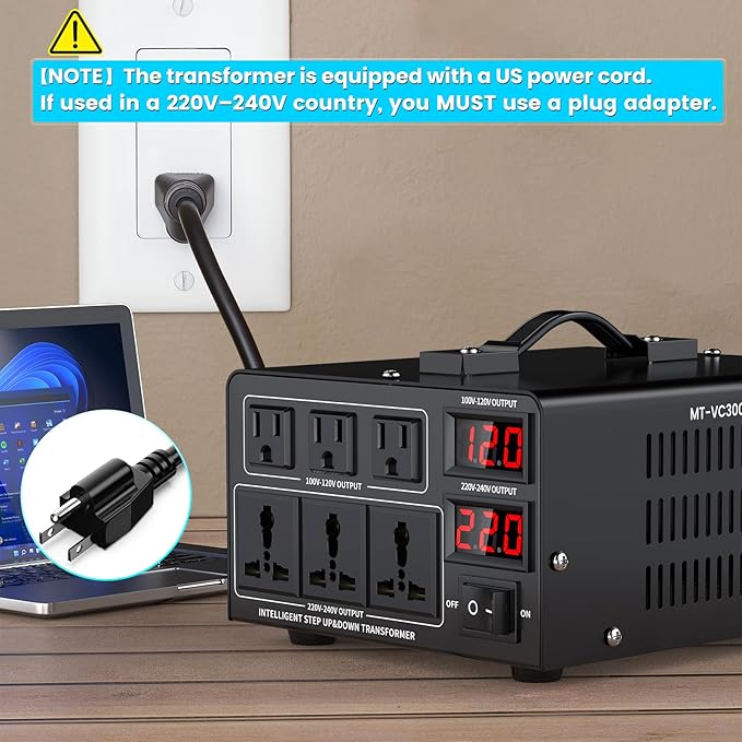 3000W Voltage Converter Transformer Step Up/Down Converter 110/120 Volt - Image 3