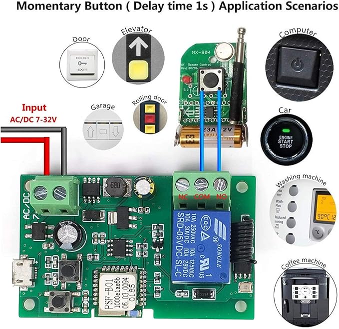 Newgoal 1-Channel Ewelink App Remote Control WiFi Wireless Switch Relay - Image 4