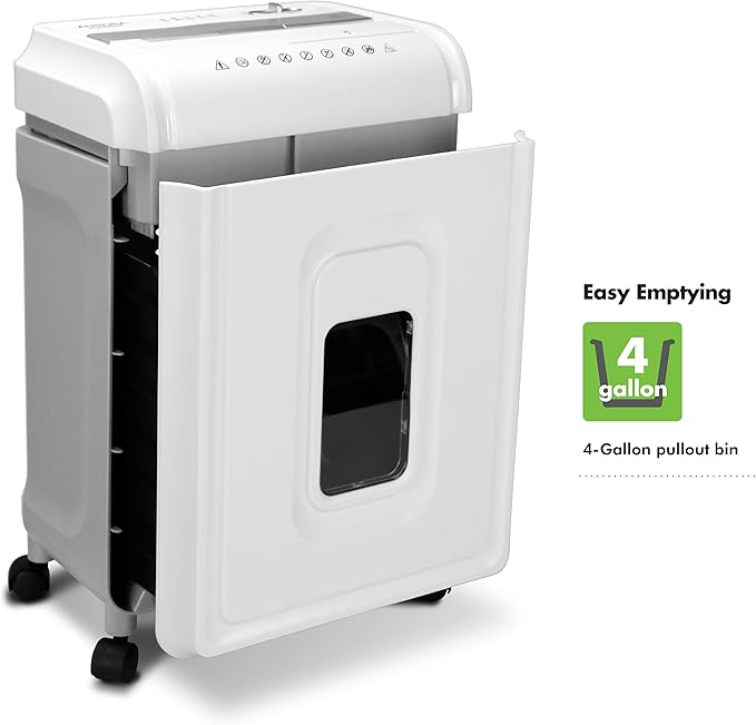 Aurora AU1262XA Anti-Jam 12-Sheet Crosscut Paper and CD/Credit Card Shredder - Image 4