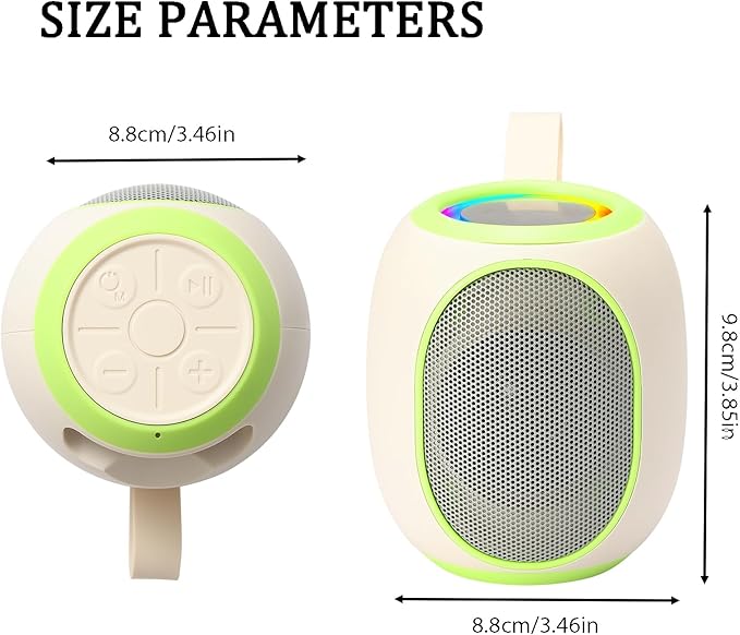 Portable Bluetooth Speaker – 8W HD audio quality, TWS stereo pairing, LED light - Image 8