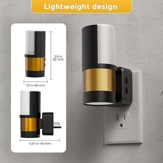L LOHAS LED Night Lights Plug into Wall, 2 Pack, Plug in Night Light, Soft - Image 7