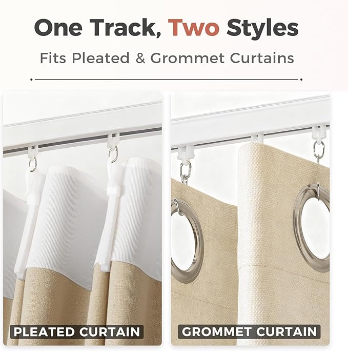 ChadMade Aluminum Ceiling Curtain Track Set - 12ft Adjustable Length - Image 6