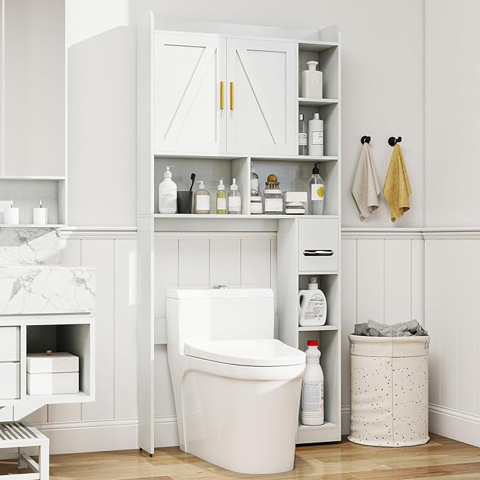 Farmhouse Over The Toilet Storage Cabinet by Unknown