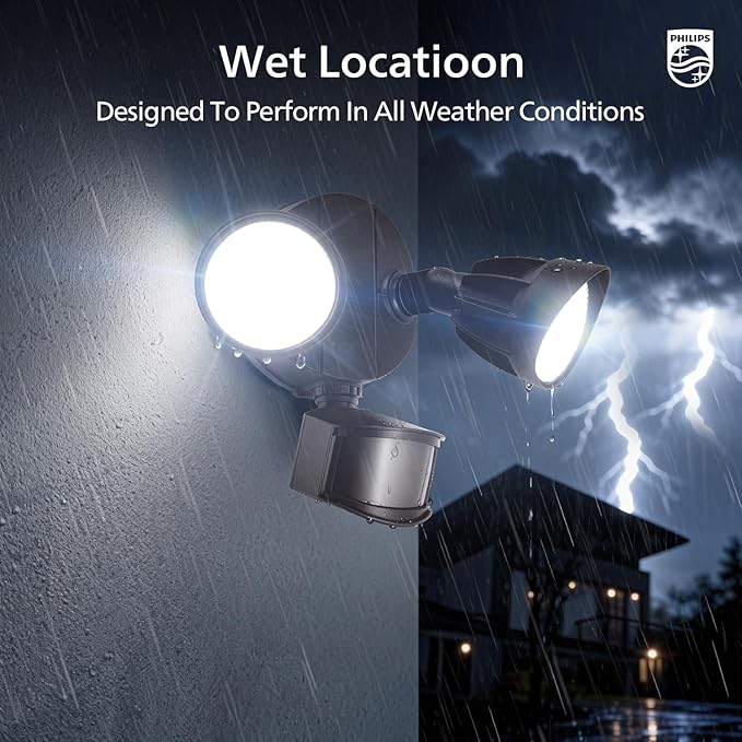 Philips 44W 4200 lm LED Security Light Outdoor w/PIR Motion Sensor, 5000K - Image 8