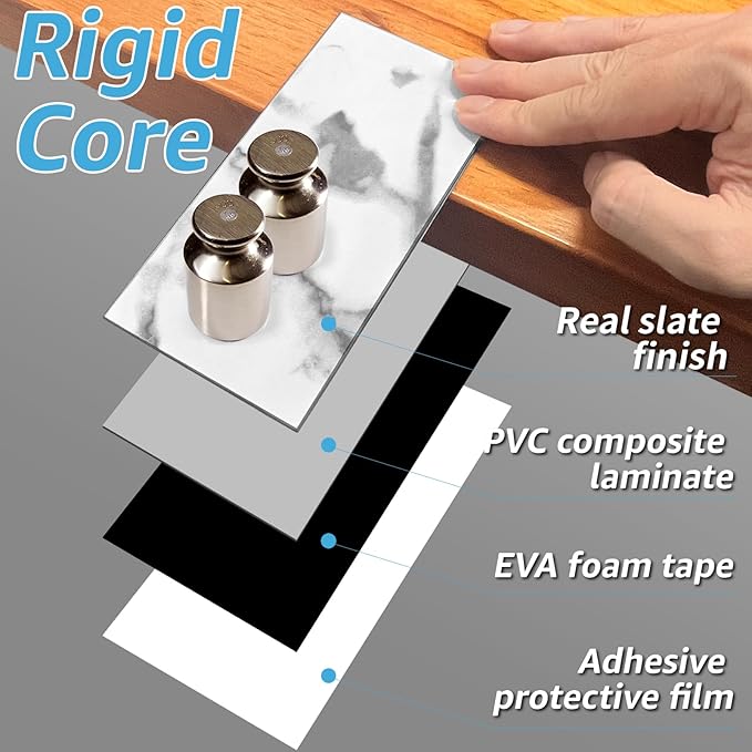 Art3d 102-Piece Faux Stone Peel and Stick Backsplash Tile, Waterproof Thick PVC - Image 7