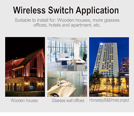Thinkbee 3 Way Wireless Switch and Receiver Kit, Dual Remote Control, No Wiring - Image 7