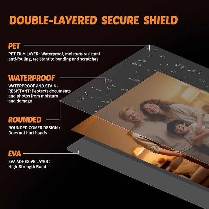 Lamtetur Thermal Laminating Pouches 9"x11.5" Inches, Holds 8.5 x 11 Inch Sheets - Image 3