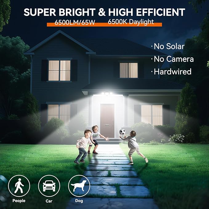 PURICH LED Security Lights Motion Sensor Outdoor Lights, 5000K Daylight - Image 4