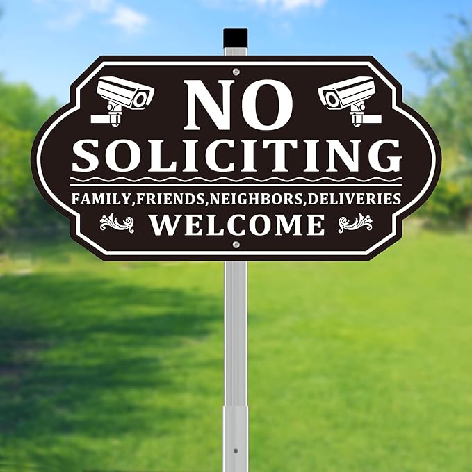 No Soliciting Sign for House, No Soliciting Signs for Front Door - Image 8