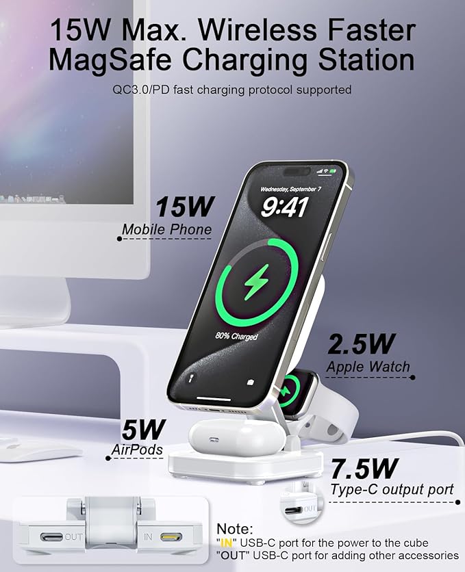 5-in-1 Magnetic Wireless Charging Stand - Image 3