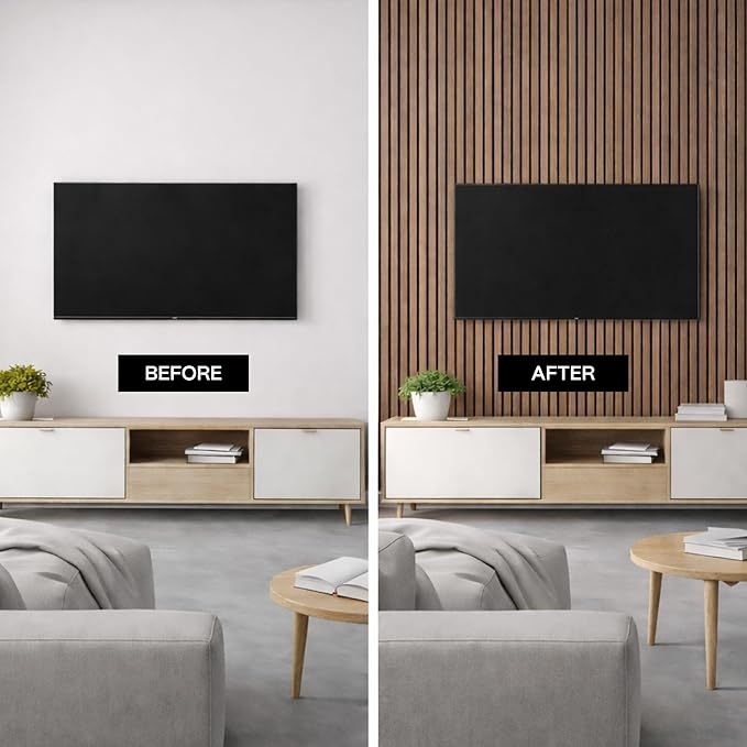 2-Pack Acoustic Wood Slat Panels - Image 2