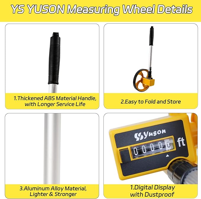 YS YUSON 6 Inch Measuring Wheel in Feet - Image 5